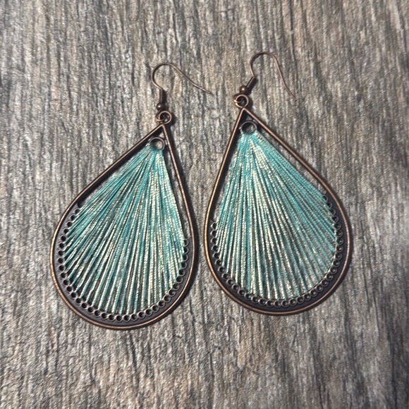 Jewelry - String Wrap Teardrop Earrings
